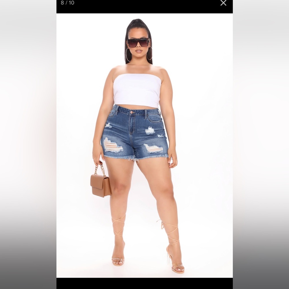 Fashion nova jean shorts